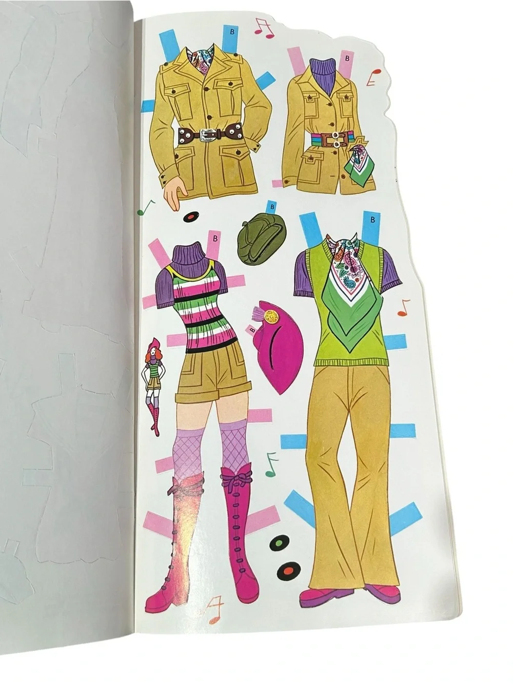 Whitman Matchin' Mods & Teen Boutique 1968 Cut Out Paper Dolls Lot Uncut